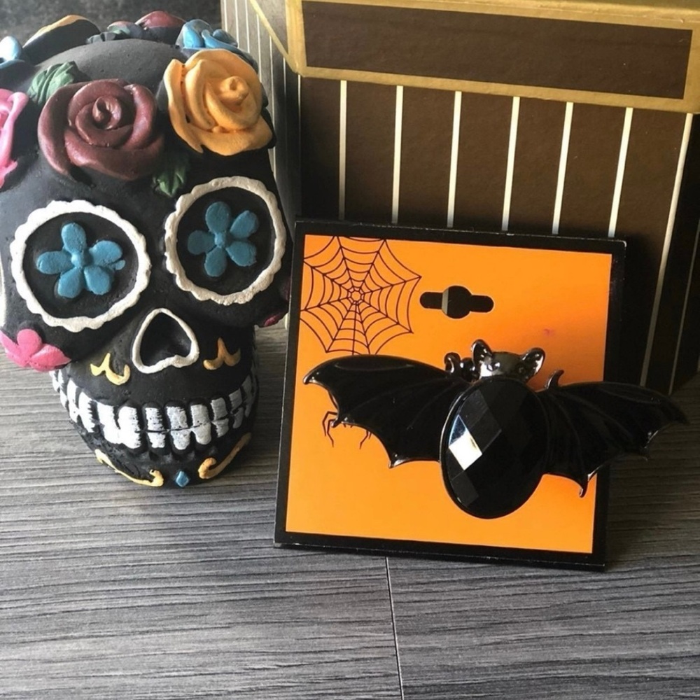 Halloween Statement Black Bat Ring